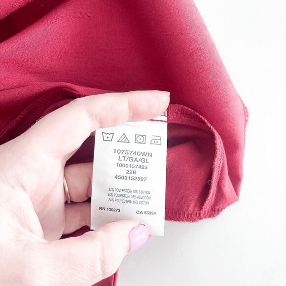 Wrangler Mens Long Sleeve Western Pearl Snap Up Front Red Tall Large NWT - Picture 7 of 9